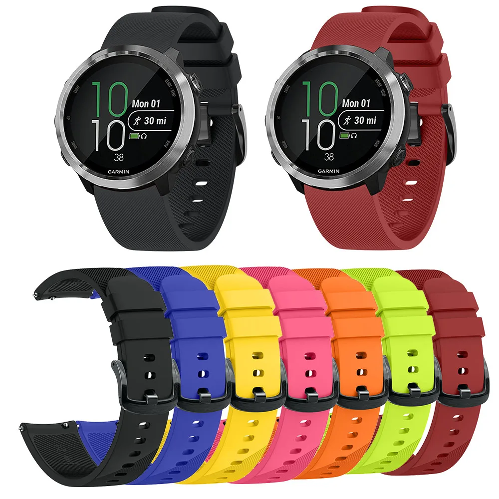 Силиконовый ремешок для смарт часов Garmin Forerunner 245 наручных м браслет
