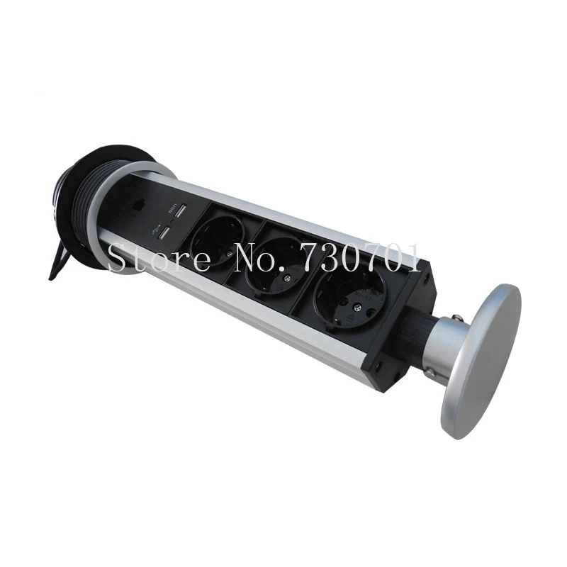 1 * RJ45 2 USB 3 EU растяжимый выход всплывающее гнездо питания для кухни настольная