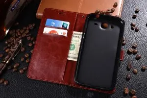 Чехол для Samsung i9150 с держателем карт чехол Galaxy Mega 5 8 i9152 P709 кожаный телефона кошелек