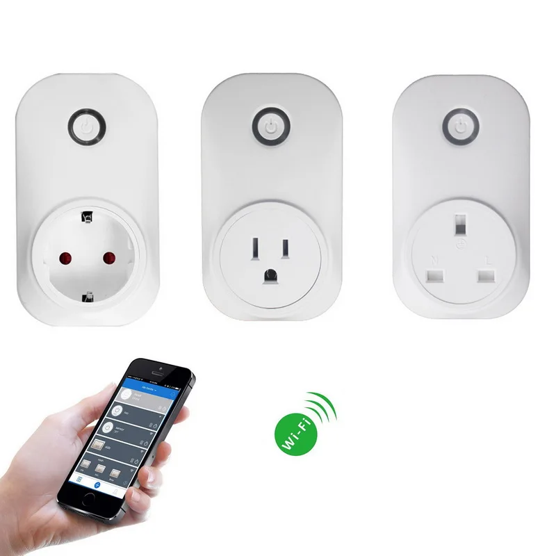 Urijk 1 шт. Wi Fi Беспроводной удаленный сокет Plug умный дом розетка США Великобритании