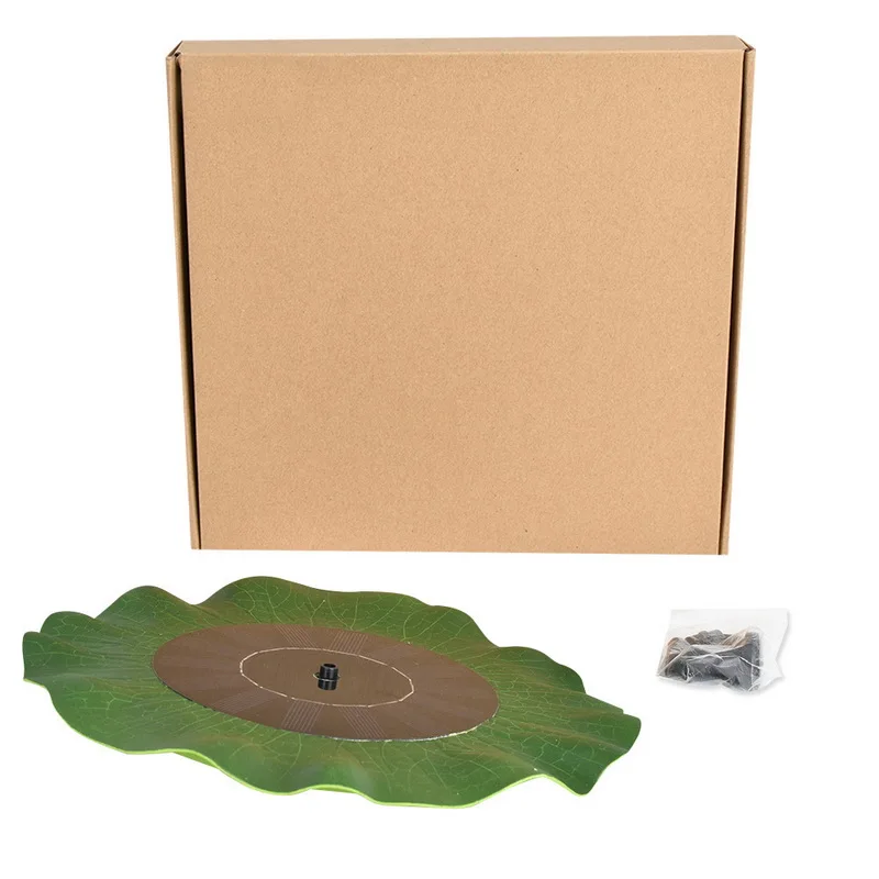 

Max Spray Height 70CM Floating Lotus Flower Leaf Pool Pond Outdoor Solar Panel Home Garden Decoration Garden Water Fountain