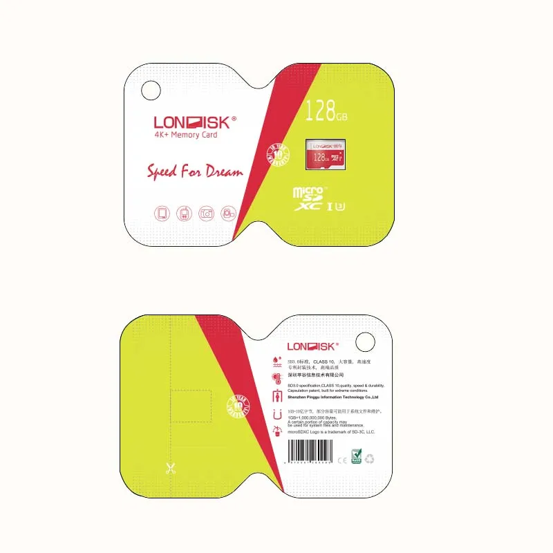 LONDISK 128 GB microSDXC/TF/Flash Card UHS I (U1)/UHS (U3)/Class 10 (C10) карты памяти для дрона/смартфона|memory card