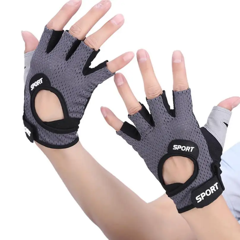 FishSunDay Men Women Yoga Fitness Half finger Gloves Weight Lifting Gym Training Sports Gloves Breathable 0723