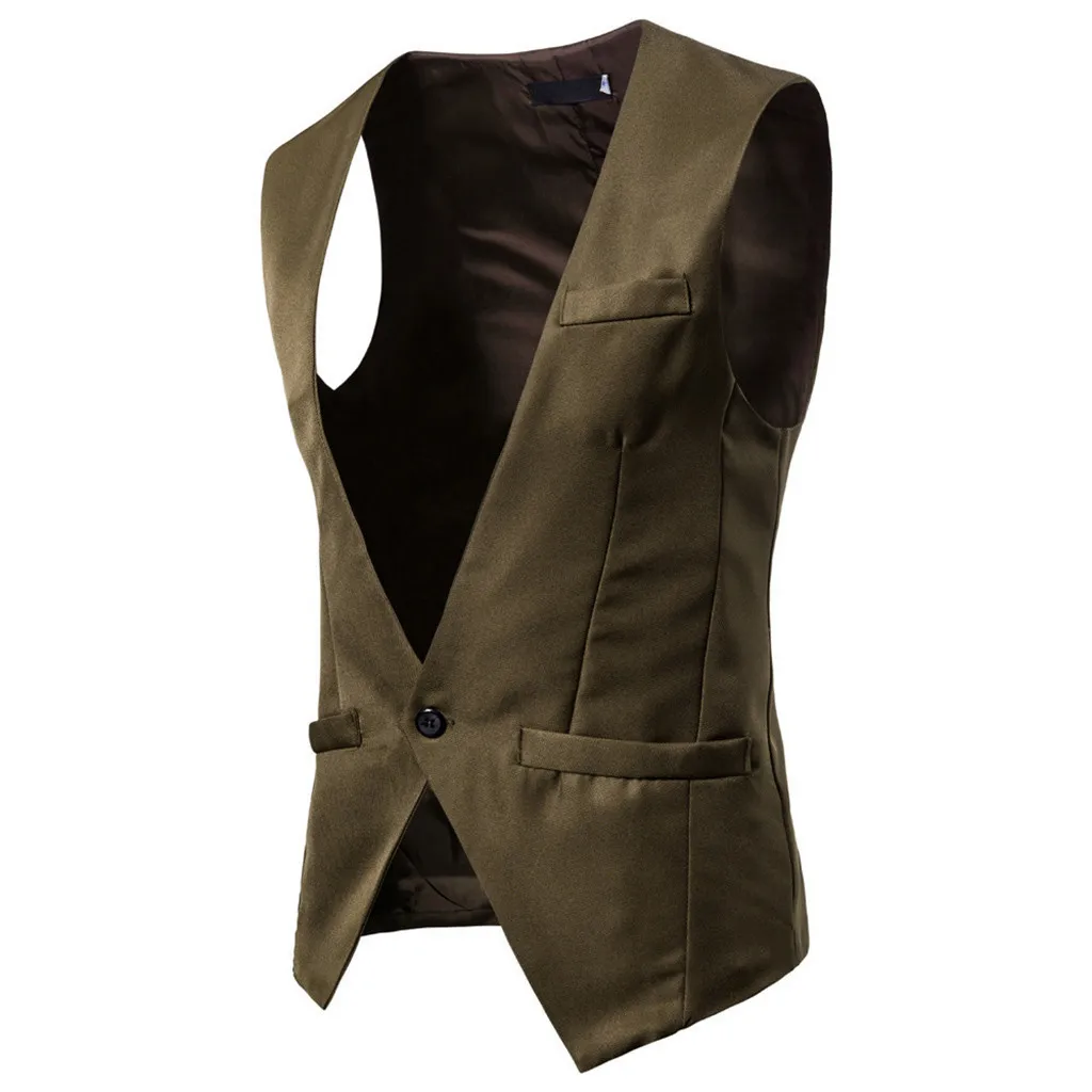 Костюм жилет Мужская куртка без рукавов жилет Мода весна осень chalecos para hombre d90628
