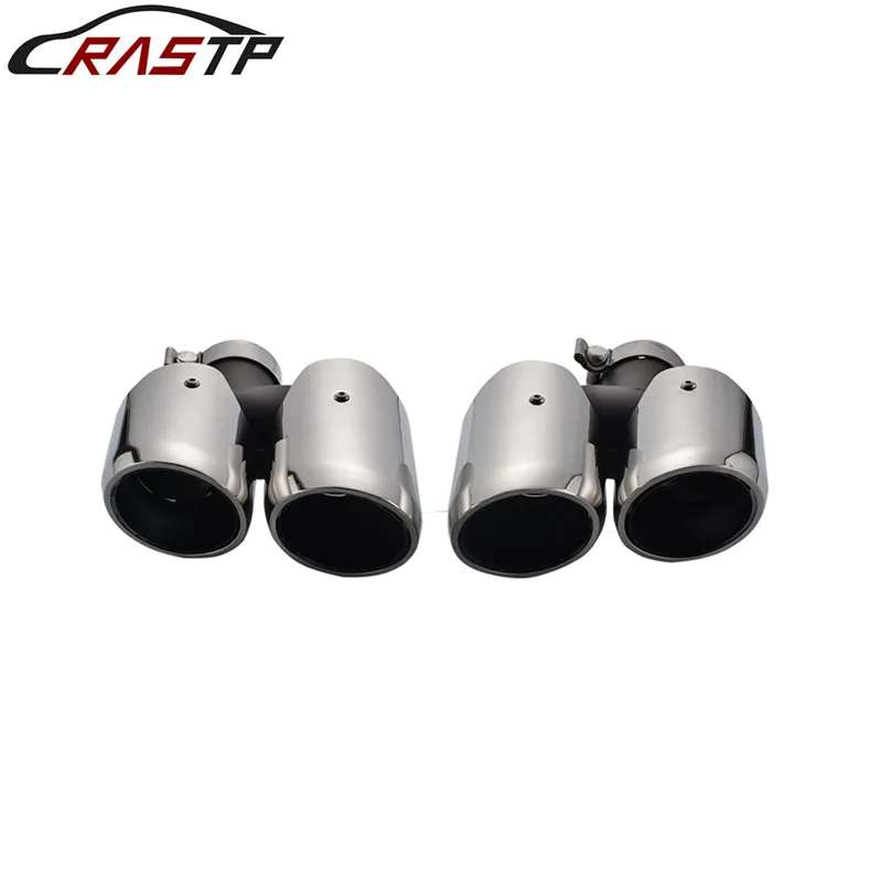 

RASTP-304 Stainless Steel Exhaust Tips Muffler Modified Tail Pipe For Porsche 2014 Macan RS-CR8092