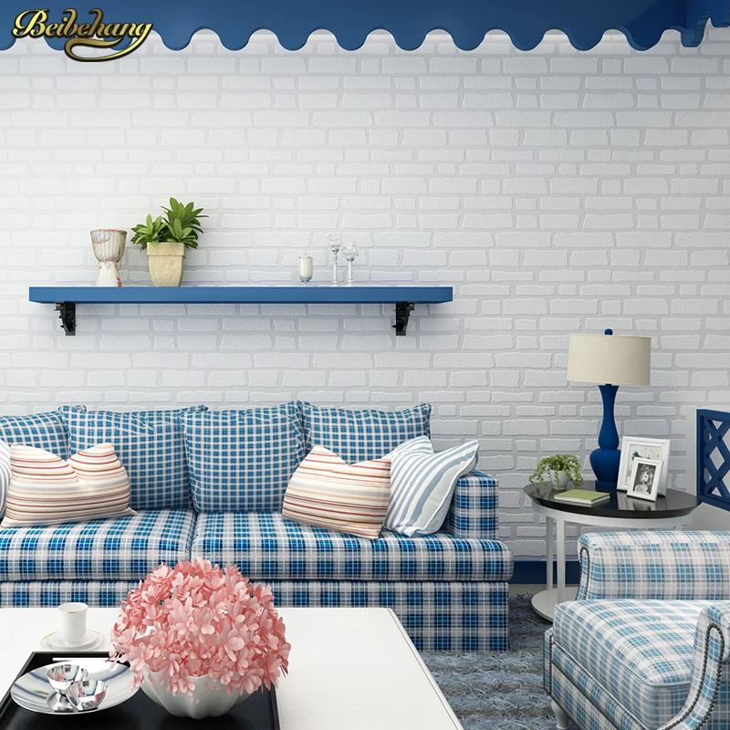 Beibehang простой модный современный имитационный кирпич 3D рельефные нетканые обои
