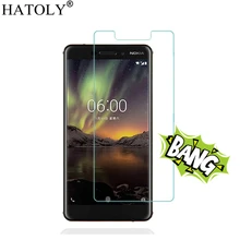 2PCS Tempered Glass For phone glass Nokia 6.1 2018 TA-1043 Screen Protector for Nokia 6.1 Film For Nokia 6 2018 Glass HATOLY