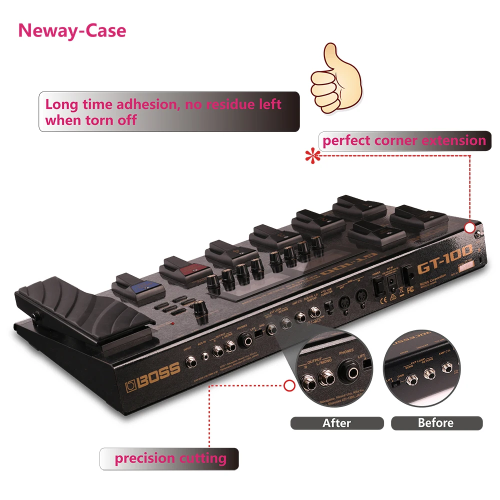 Neway-чехол для гитары, защитная пленка для BOSS GT-100, аксессуары для электрогитары