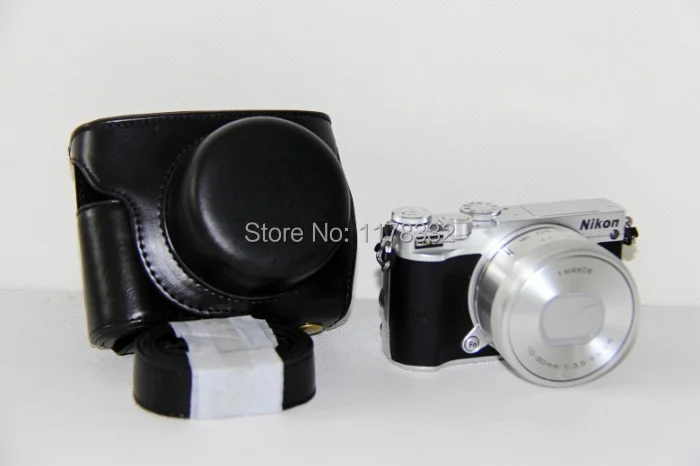 Кожаный чехол для камеры + плечевой ремень Nikon 1 J5 цифровой 10 30 мм|strap for nikon|straps nikon
