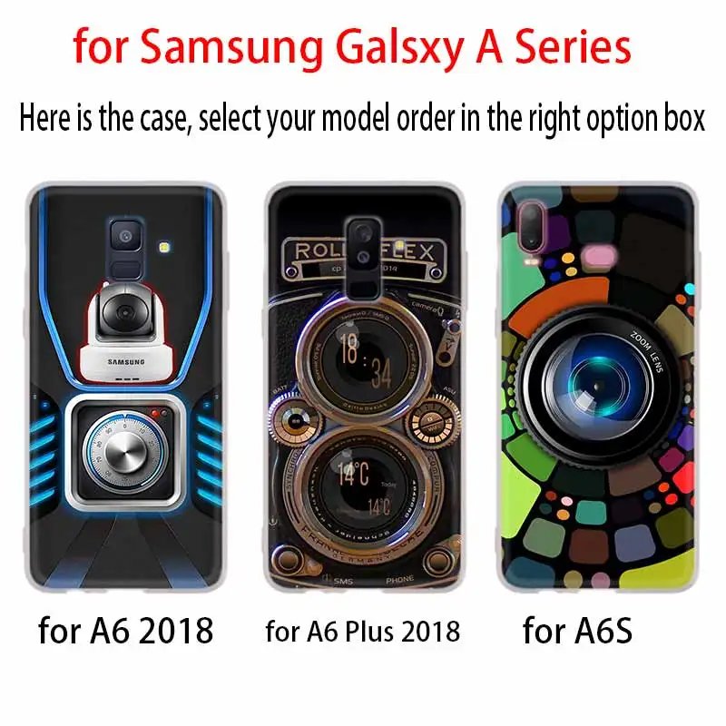 3D винтажная пленка камера Чехол Gameboy для Samsung Galaxy A8 A6 Plus A9 A5 A3 A7 2018 2017 2016 A50 A30 A40 A70 A10 A2
