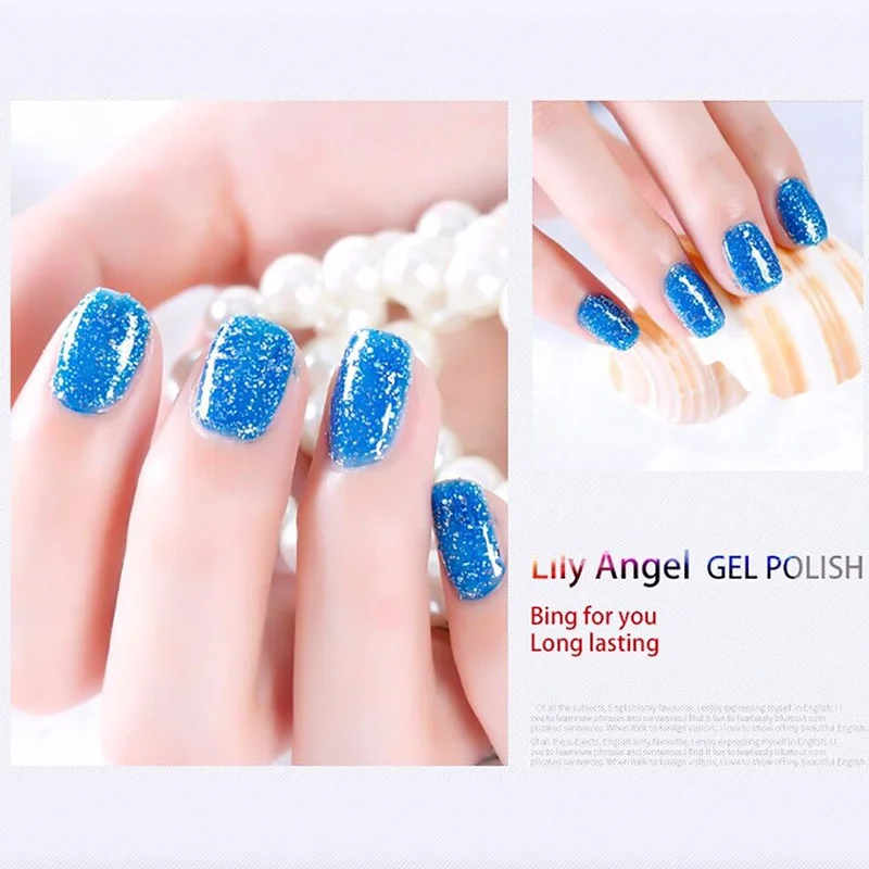 Гель лак для ногтей Lily Angel 15 мл долговечный использования со светодиодной и УФ