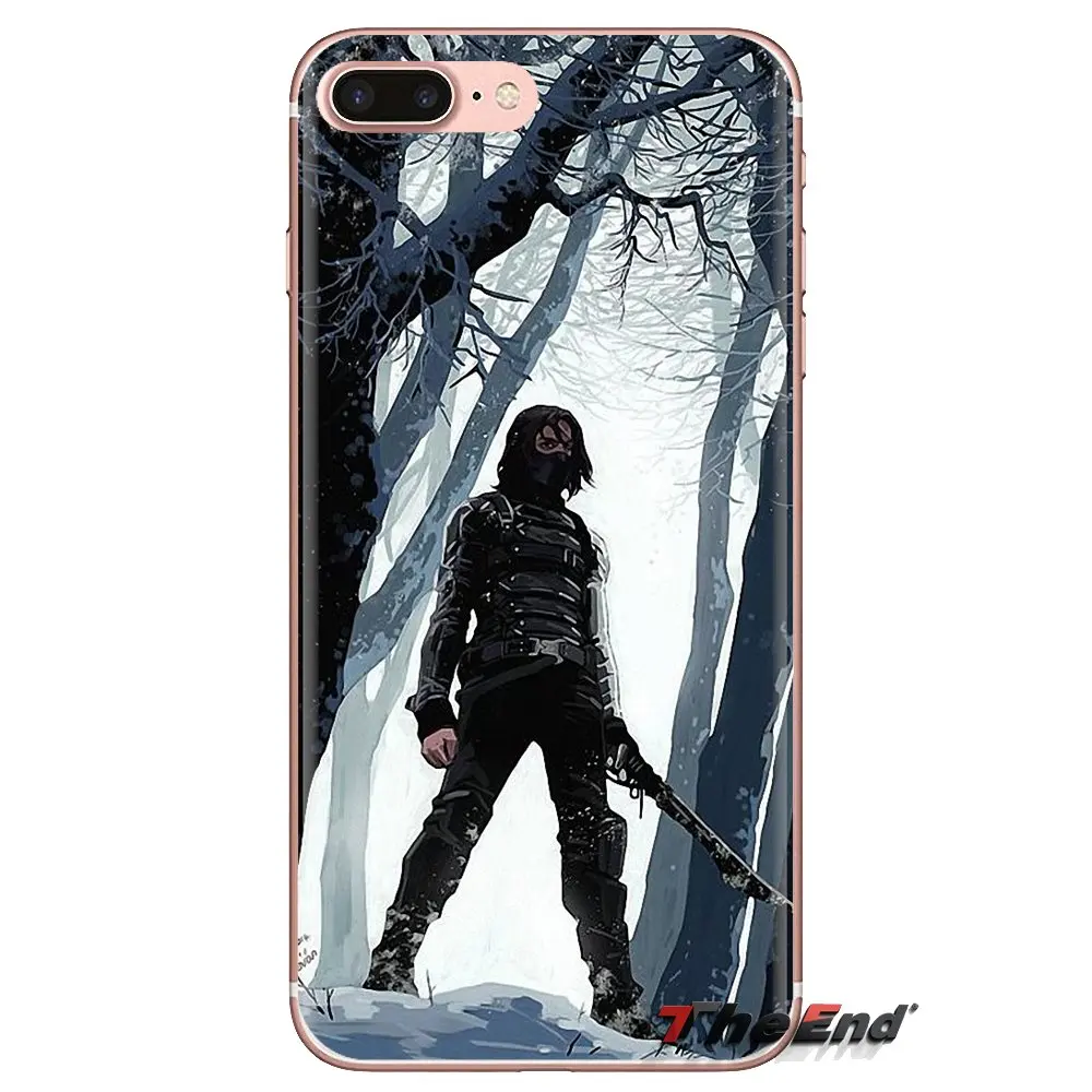 Зимний Солдат Капитан Америка мягкий прозрачный чехол для iPod Touch Apple iPhone 4 4S 5 5S SE 5C 6