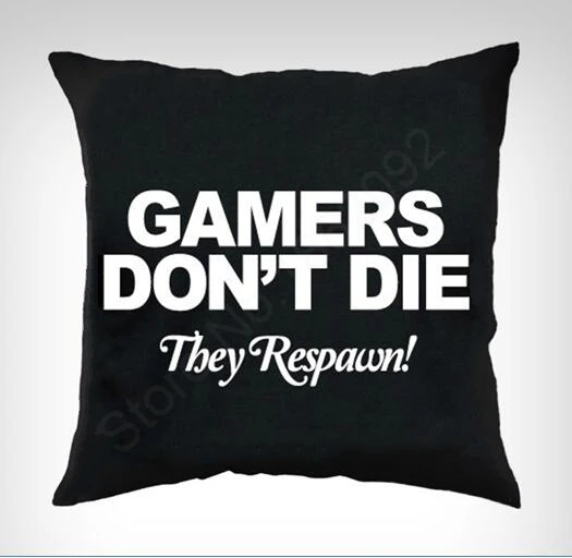 Забавная игровая Геймеры не умирают они возрождаются Подушка Чехол Новинка