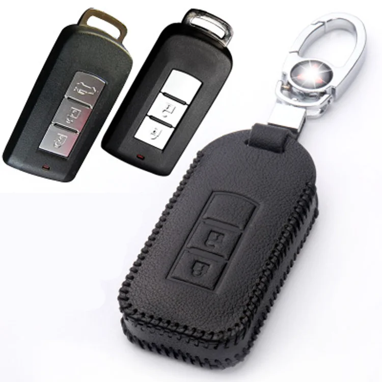 Совершенно новый кожаный чехол для ключей с 3 кнопками и дистанционным