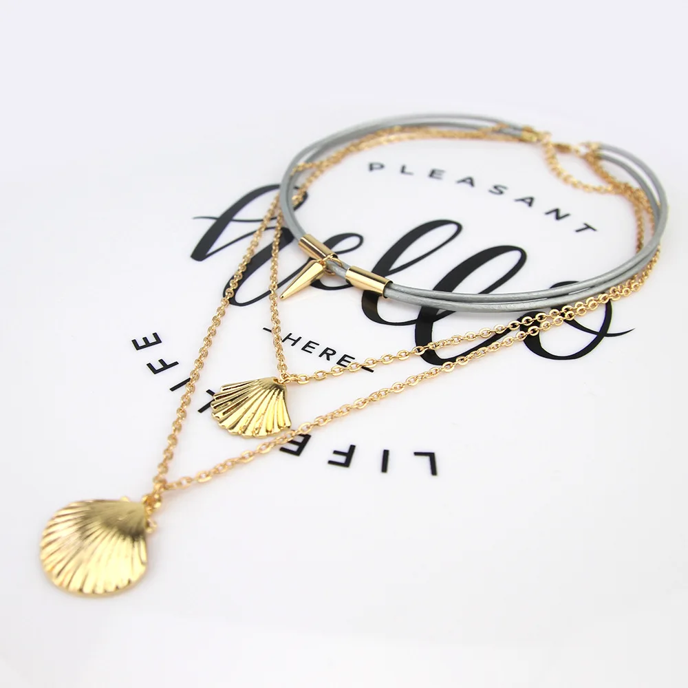 Женское Ожерелье-чокер TOUCHEART золотое ожерелье-чокер с подвеской в виде ракушек 2019