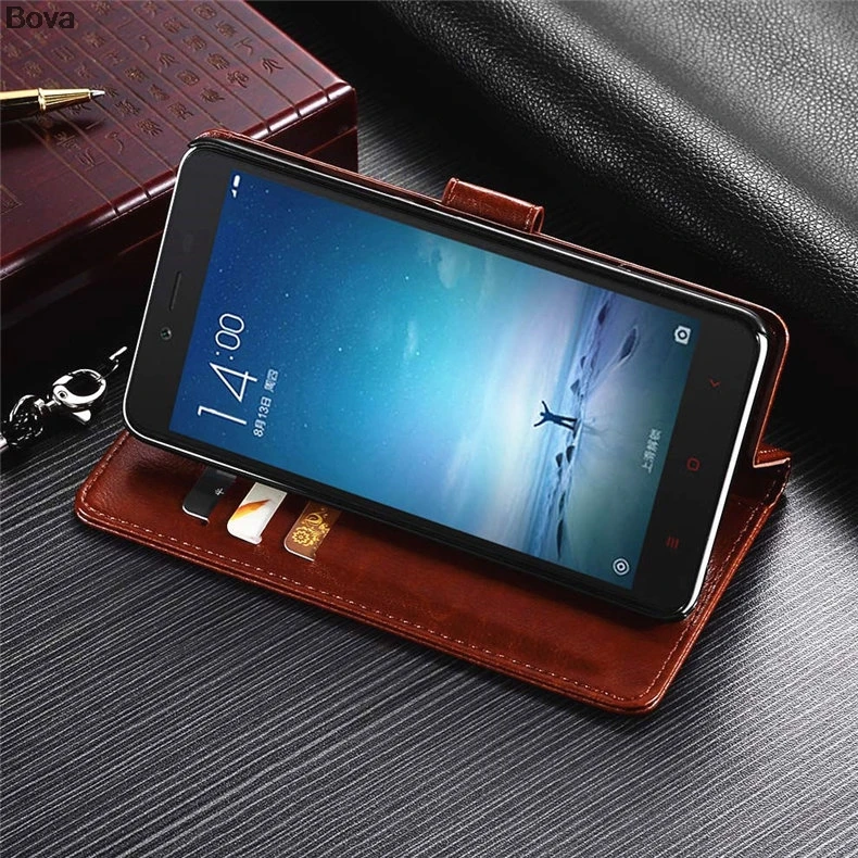 Чехол для телефона Xiaomi Redmi Note 2 Prime кожаный чехол книжка с отделением карт redmi note