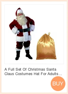 Clearance Sale 1 Set Of Christmas Santa Claus Costumes Hat For Adults Blue Red Christmas Clothes Santa Claus Costume Luxury Suit