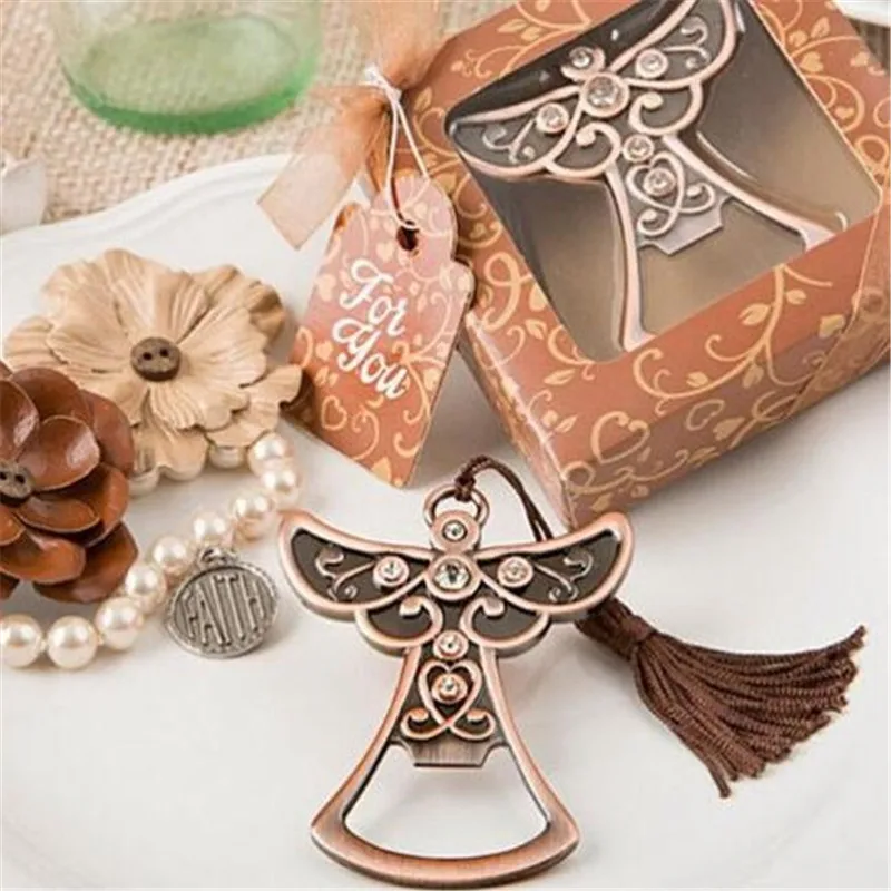 100 шт. Бесплатная доставка 50 Девичник сувениры античная бронза Медь Ангел