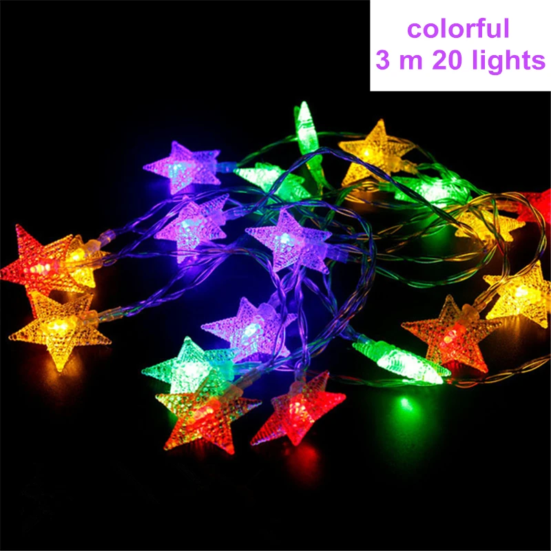 20LED muilt Рождественские украшения для дома, 10 м, 100 шт., светодиодный Медный Серебряный провод, свадебные праздничные вечерние украшения, год, B - Цвет: 20LED muilt