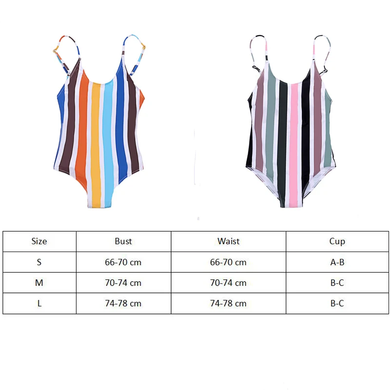 Megartico backless swimwear ladies 2018 striped swimsuit woman one piece sexy bodysuit bandage beach maillot de bain femme | Спорт и