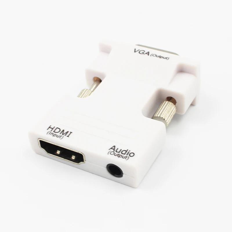Kebidu HDMI совместимый конвертер мама VGA папа с аудио адаптером поддержка вывода