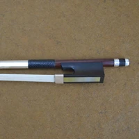 44 size 910v d peccatee master pernambuco violin bow nice quality ebony and horsehair silver fittings