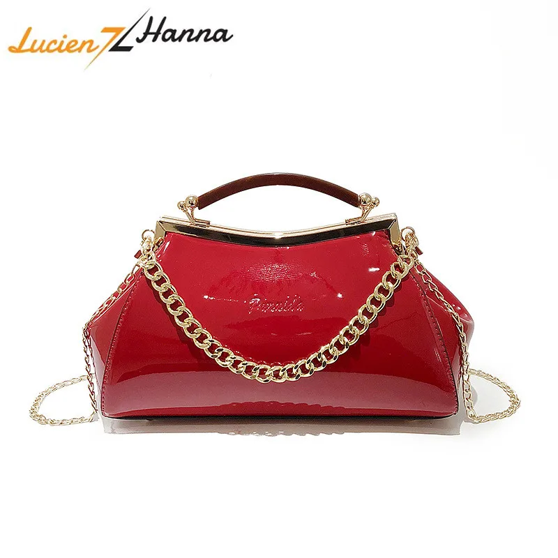 Роскошные сумки для женщин дизайнерские из лакированной кожи вечерние сумка