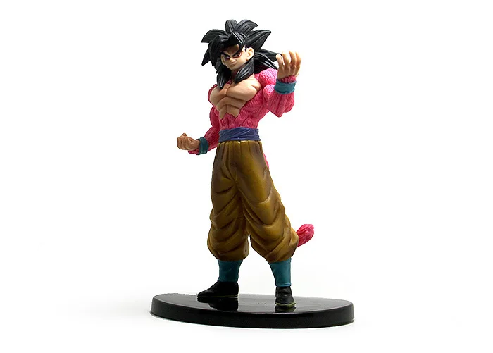 12 см Dragon Ball Z герои Супер Saiyan 4 Сон Гоку Figura con la Carta Collezione игрушка Modello Delle Ragazze деи