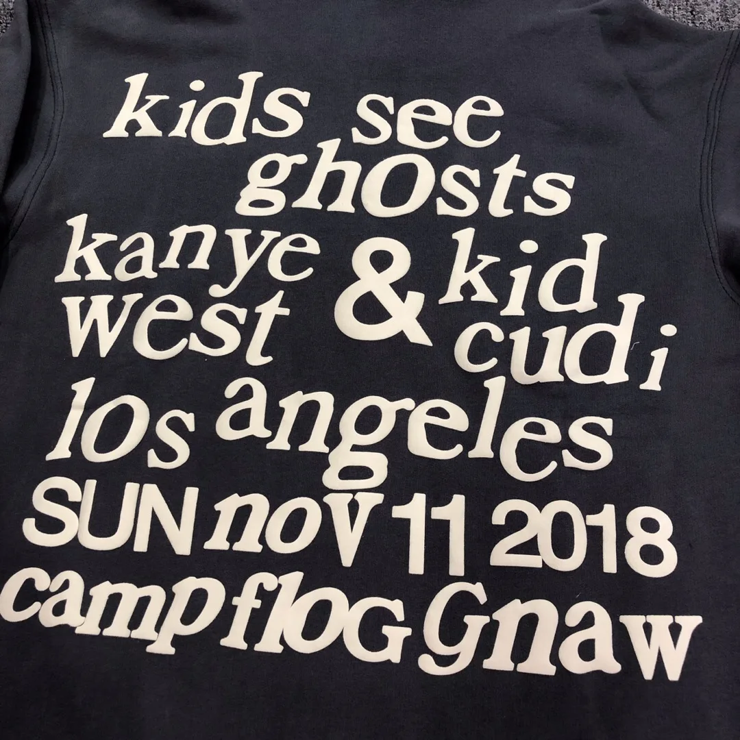 Kanye West & Kids/женские и мужские толстовки с надписью See Ghosts в стиле хип хоп хлопковый