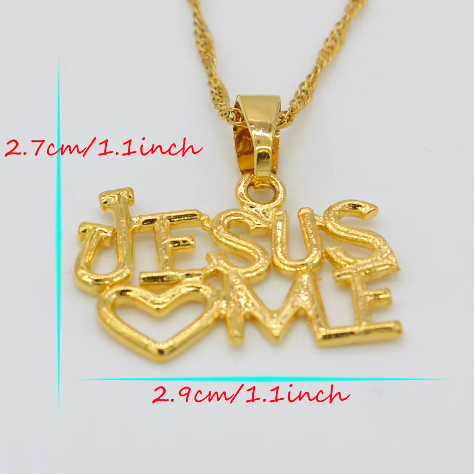 Женские ожерелья с кулоном Adixyn Jesus Love великолепные ювелирные изделия золотая