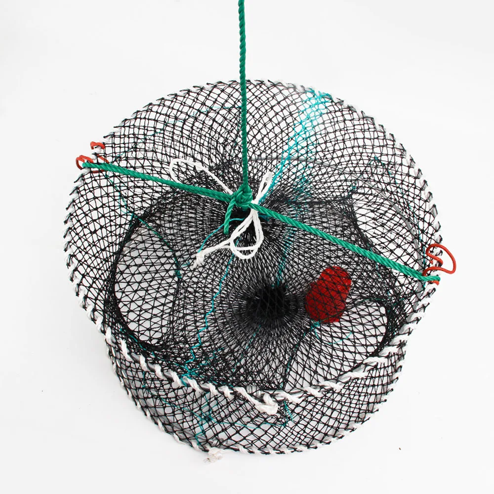 Усиленная Автоматическая рыболовная сеть с 3 отверстиями клетка для креветок