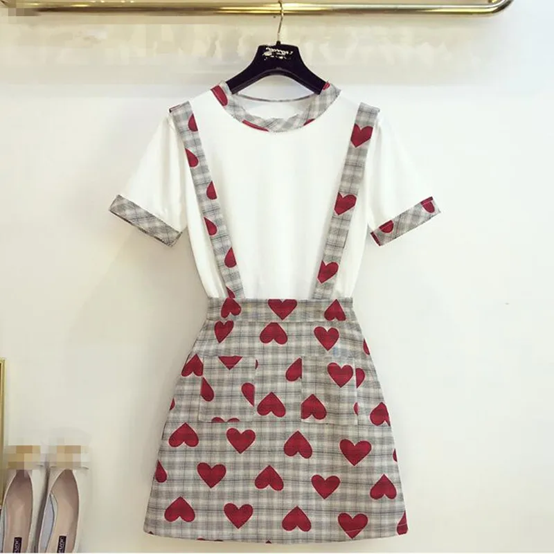 Twinsets Лето Для женщин Цвет блока Лоскутная футболка с круглым вырезом + сердце