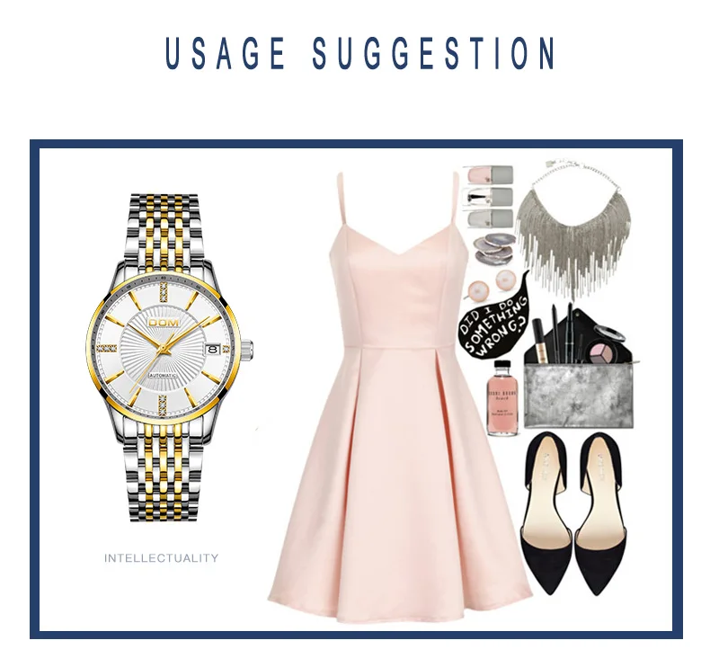 New Fashion Women Mechanical Watch Skeleton Design Top Brand Luxury Waterproof Female Automatic Clock Montre Femme G-79