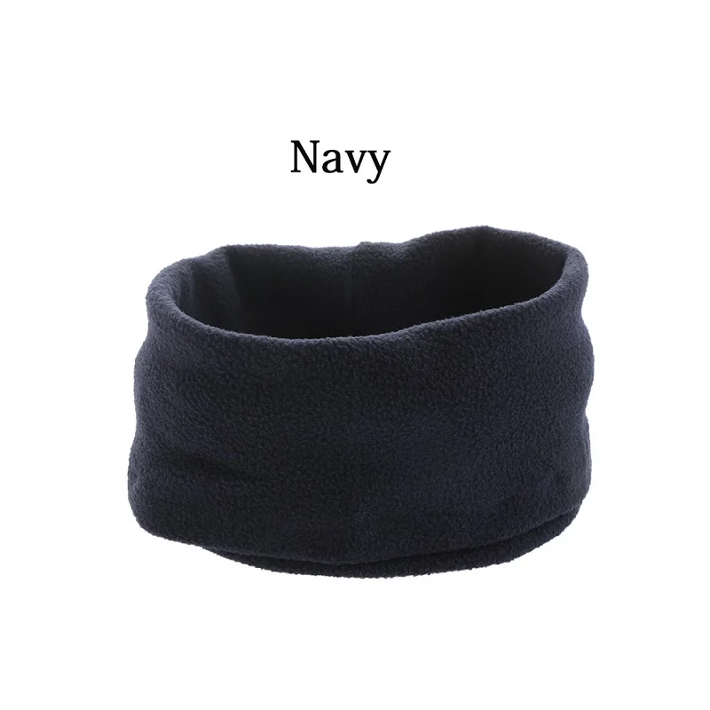 Navy Модные зимние шарфы для женщин, шарфы с кольцом, шейный платок, толстые теплые аксессуары для шеи, детский шарф с воротником - Цвет: Navy