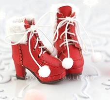 red 1 пара; Blyth Doll; зимние сапоги на высоком каблуке; модная обувь для Blyth JB Momoko Azone Holala; Аксессуары для кукол - Цвет: red