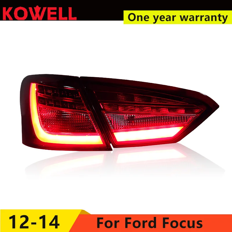 Kowell стайлинга автомобилей для Ford Focus 3 2012- светодиодные задние лампы для Ford Focus LED Фонарь для фокусировки 3 Аксессуары