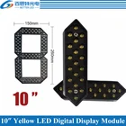 Уличный 7-семисегментный светодиодный цифровой номер желтого цвета, 4 шт.лот 10 дюймов, модуль для светодиодного дисплея по цене газа