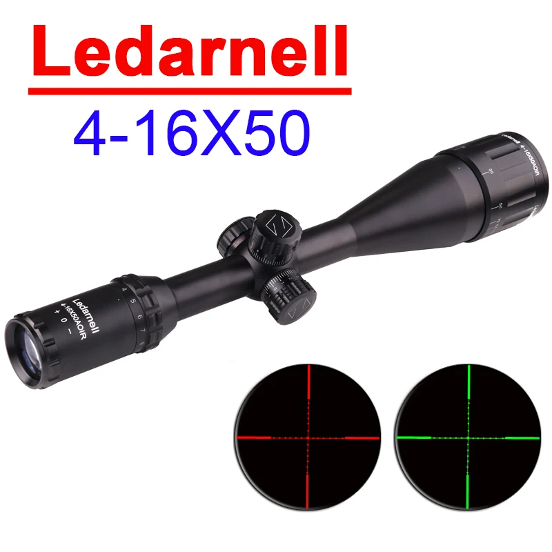Тактический Оптический прицел Ledarnell 4 16X50 AOIR для винтовки с rgb подсветкой