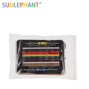 Набор металлических пленочных резисторов 600 шт.компл. 30 видов сопротивление 14 Вт, комплект в ассортименте 1 к 10 к 1% к 100 Ом 1 м резисторы 300 шт.компл.