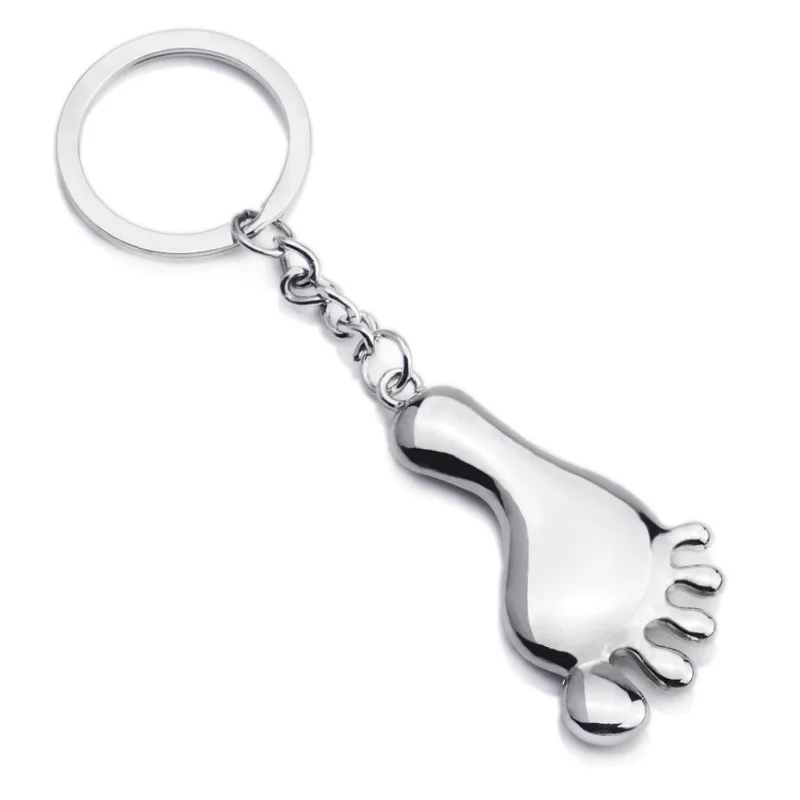FREE SHIPPING by FEDEX 200pcs/lot New Lovely Foot Shaped Keychain Baby Barefoot Keyrings Gifts | Украшения и аксессуары