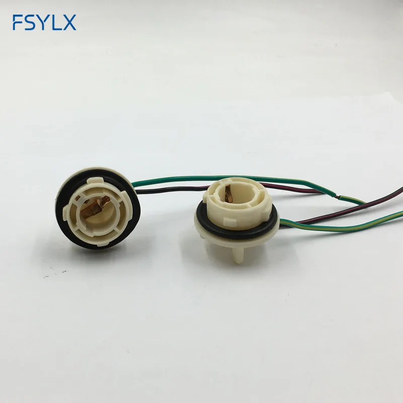 FSYLX P21W 1156 BA15S разъемы для проводки провода светодиодный держатель женской лампы