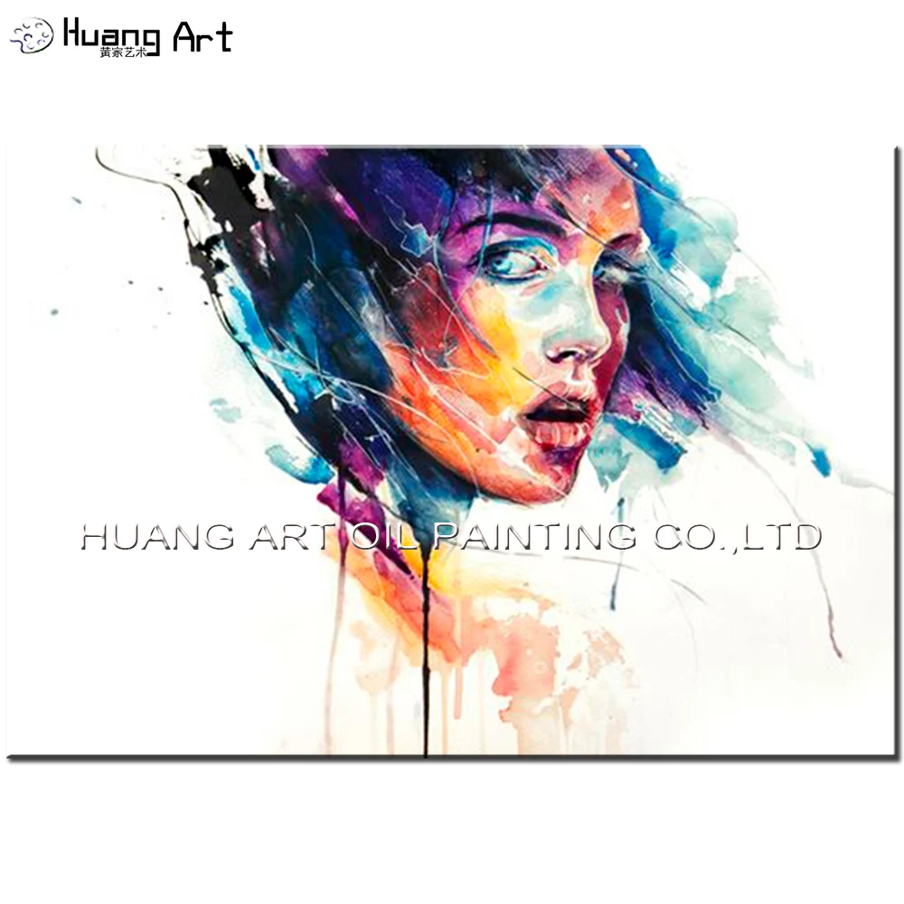 Ручная роспись портрет картины маслом для гостиной Настенный декор красочная