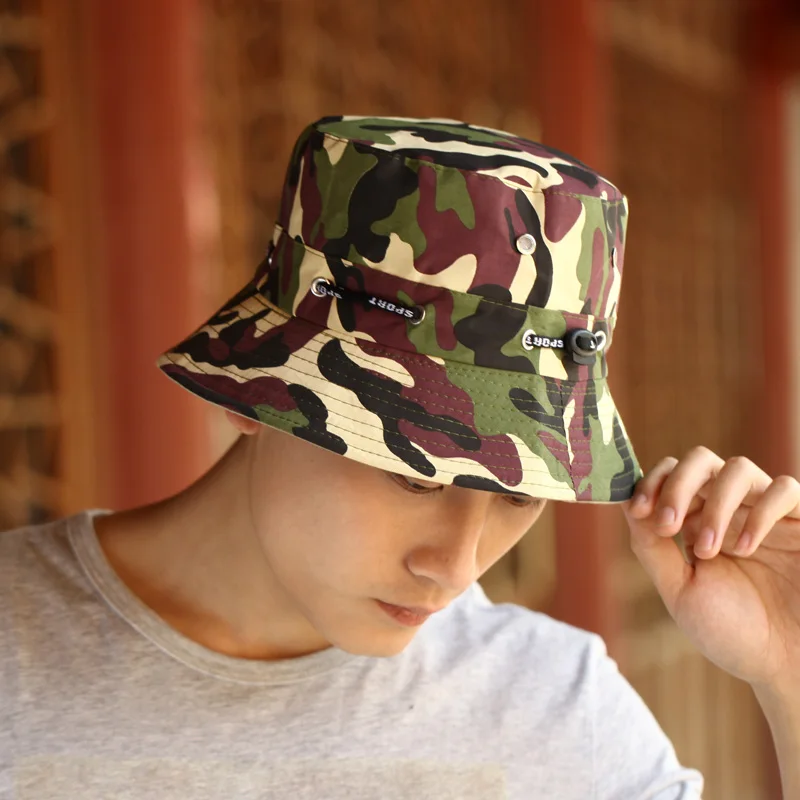 Панама камуфляжная для мужчин и женщин Повседневная шляпа рыбалки один размер