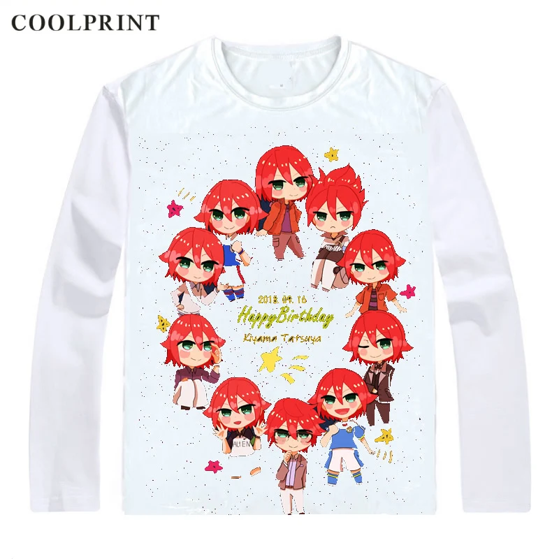 Мужская футболка Coolprint Kiyama хирото Inazuma Eleven Japan The Genesis повседневная Винтажная