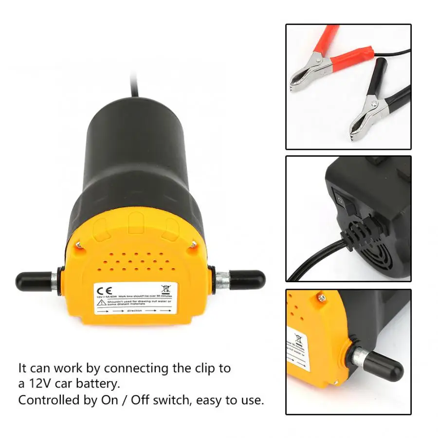 

Mini Car Oil Diesel Suction Extractor Transfer Pump 12V 60W