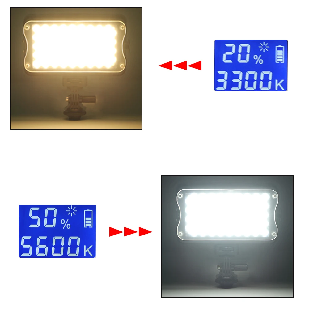 Viltrox VL 162T 3300 K 5600 двухцветная камера с регулируемой яркостью Светодиодная панель