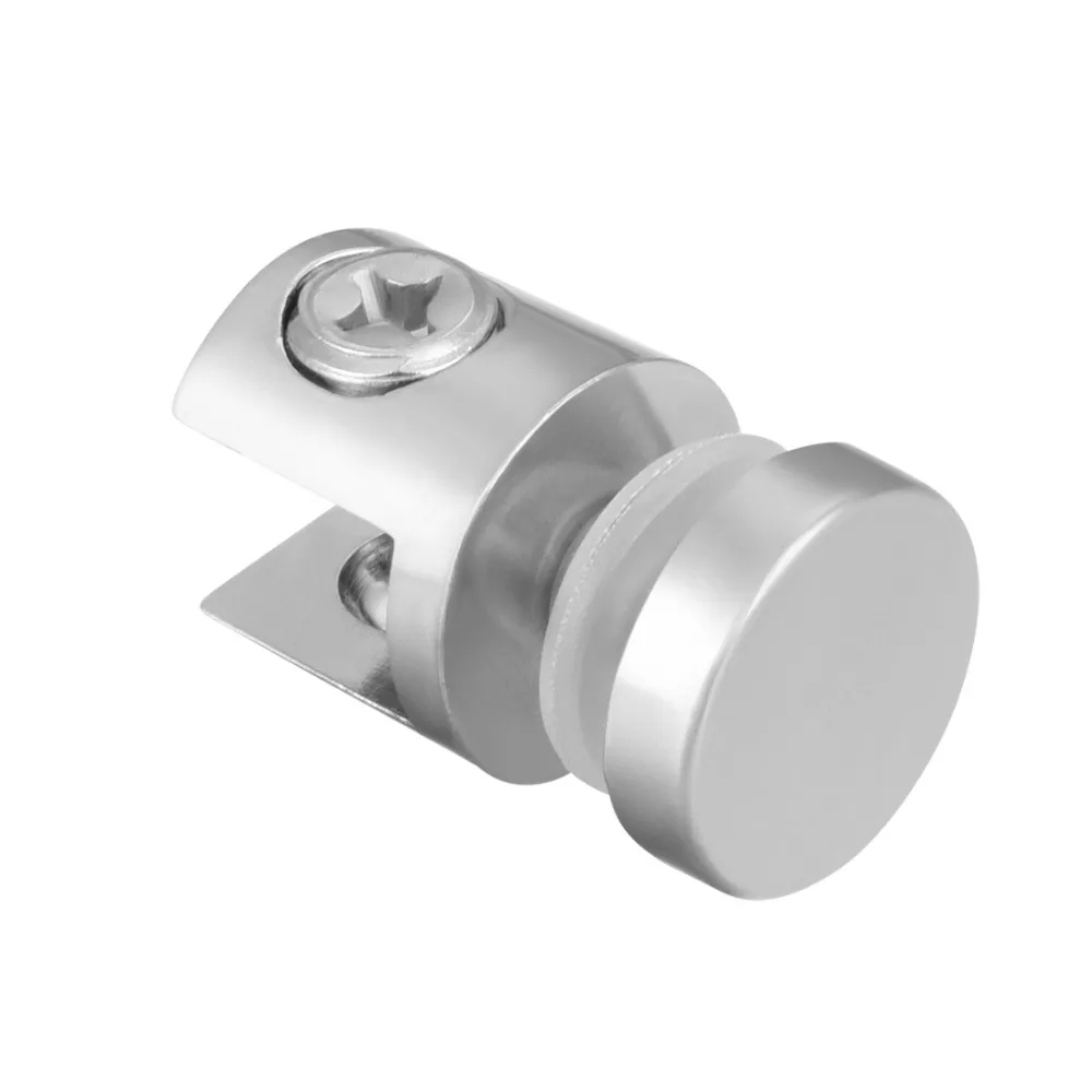 

Uxcell 2Pcs Furniture Hardware Adjustable Zinc Alloy Glass Clamp Clip Holder Single-sided Glass Shelf Brackets