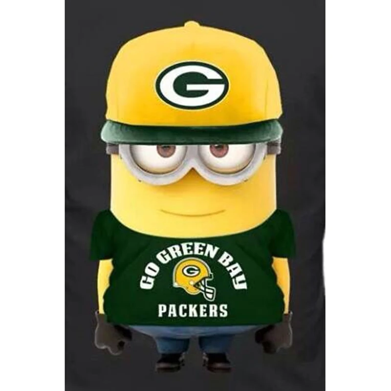 Алмазная живопись полностью квадратная/круглая Зеленая команда Packers логотип
