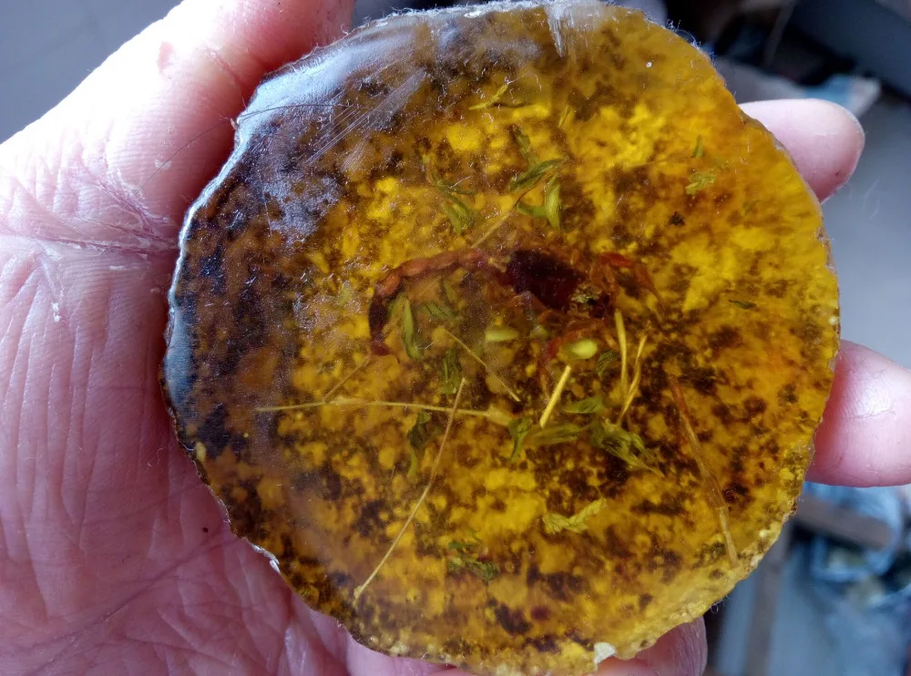 75.1g Rare Decorated Pure Handwork Amber imitations Scorpion Inlay Big Statue | Дом и сад