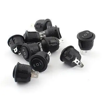 10 шт. AC 250 V/125 V 6A/10A SPDT вкл./ВЫКЛ./ВКЛ. Кнопка в перекидной клавишный